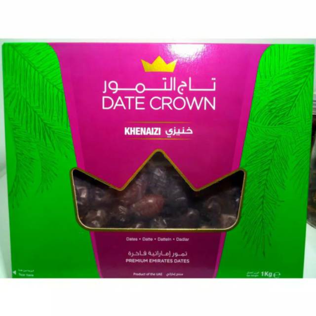 

[Ready-Stock] Kurma Date Crown Khenaizi 1kg 12 2023 orignal