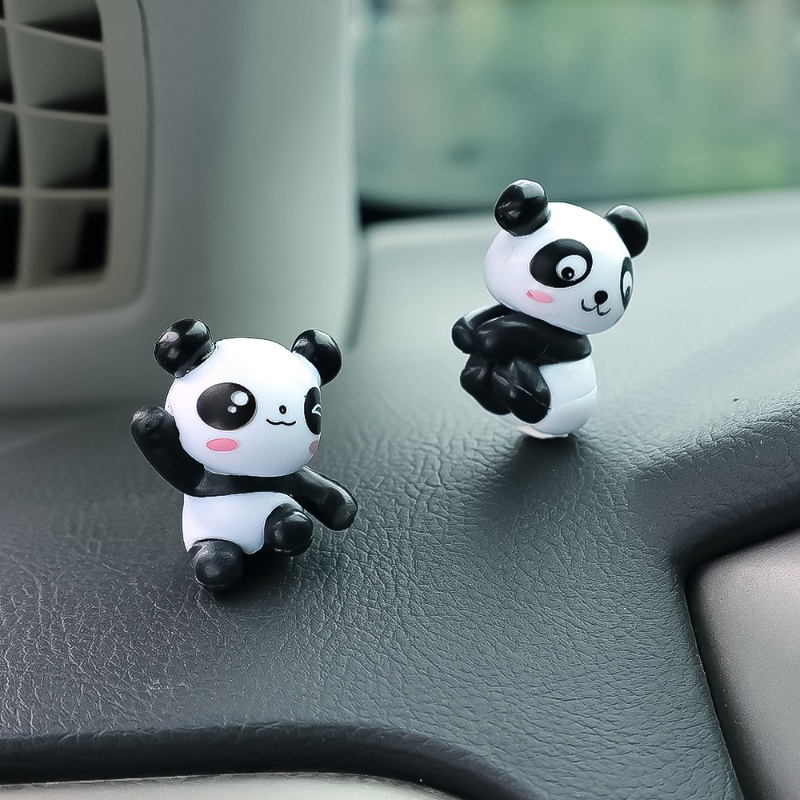 [Unggulan] Auto Dashboard Spion Menyenangkan Dekorasi Lemari Meja Belajar Decor Aksesoris Resin Panda Babi Ayam Ornamen Mini Lengket Kartun Hewan Mainan