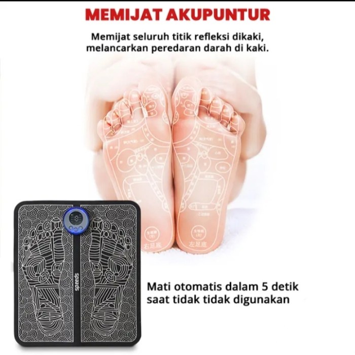 EMS Foot Massager Original / Alat Terapi Kaki Listrik Anti Penyakit