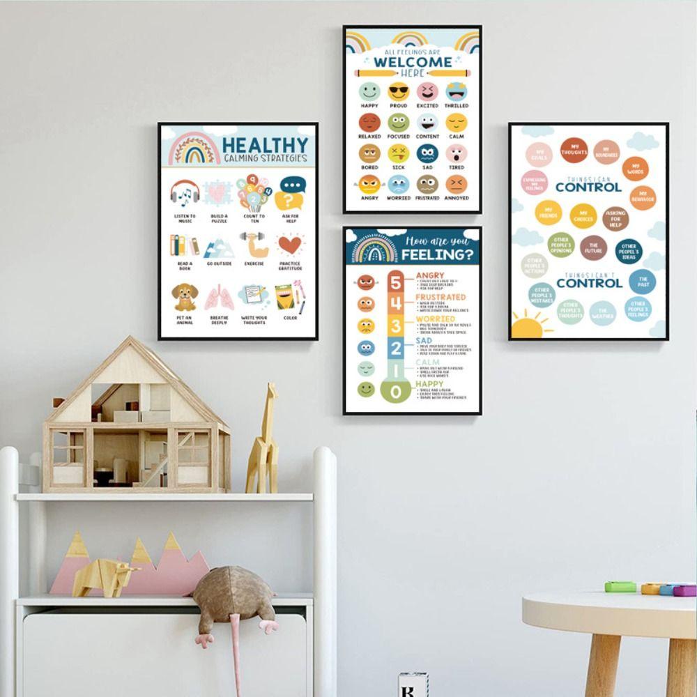 Needway Mainan Edukasi Usia Dini Untuk Anak 16 Pcs Bayi Poster Mainan Anak Edukasi Mainan Belajar Poster Gaya Bohemian Cognition Game Education Poster Preschool