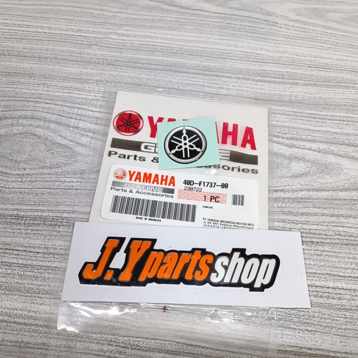emblem logo dasi depan yamaha mio j 2,5 cm original YGP 40D-F1737-00