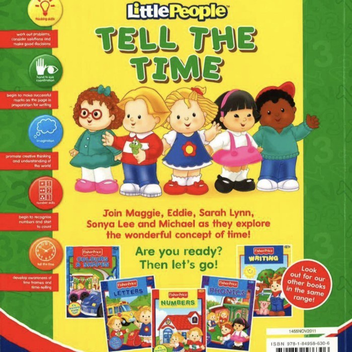 Fisher Price Tell The Time Workbook Fisher Price Book