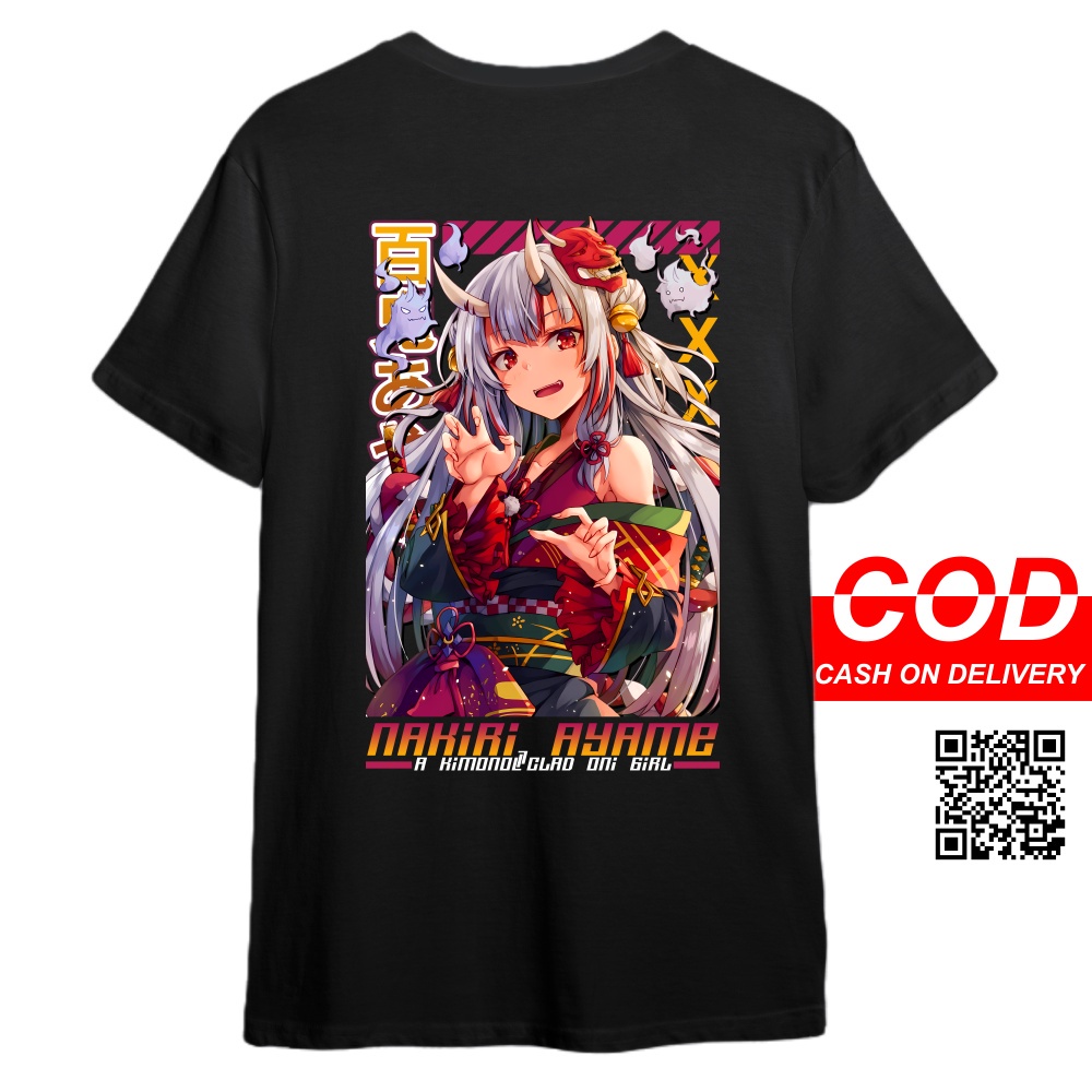 KAOS NAKIRI AYAME HOLOLIVE -  KAOS DISTRO PRIA & WANITA ANIME & GAME DESIGN VTUBER NAKIRI AYAME