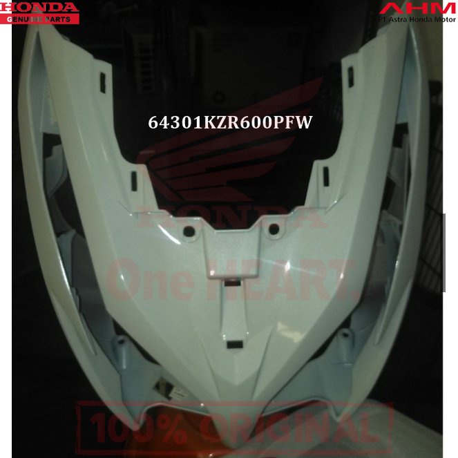 @ 64301KZR600PFW Cover Lampu Depan Vario 125 Putih - Cover FR PFW PASTI ORI HONDA