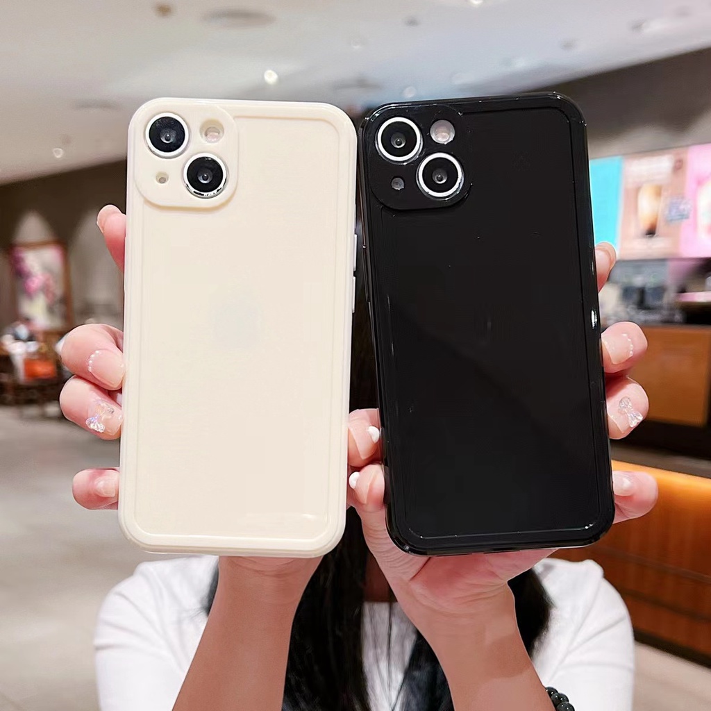IPHONE Bingkai Foto Murid Mengkilap TPU shockproof phone case Untuk Iphone14 13 12 11 Pro Max