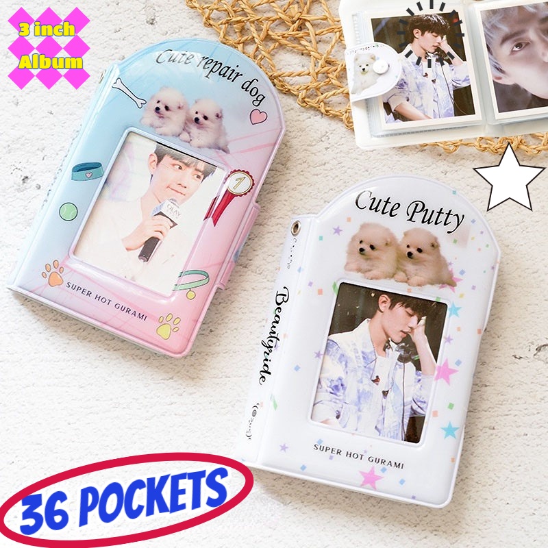 Album photocard Mini 3inch Kawaii Puppy 36saku Card Holder KPOP Idol photocard Binder Collect Book