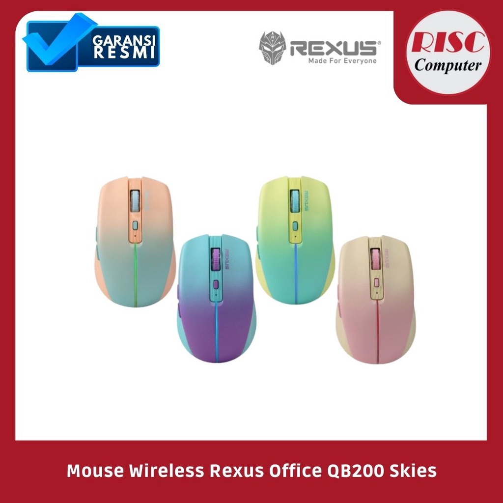Mouse Wireless Rexus Office QB200 Skies