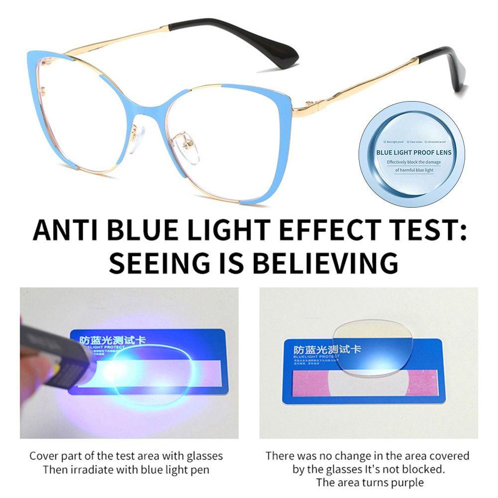 R-flower Anti-Blue Light Kacamata Kantor Perubahan Warna Warni Pelindung Mata Ultra Light Frame