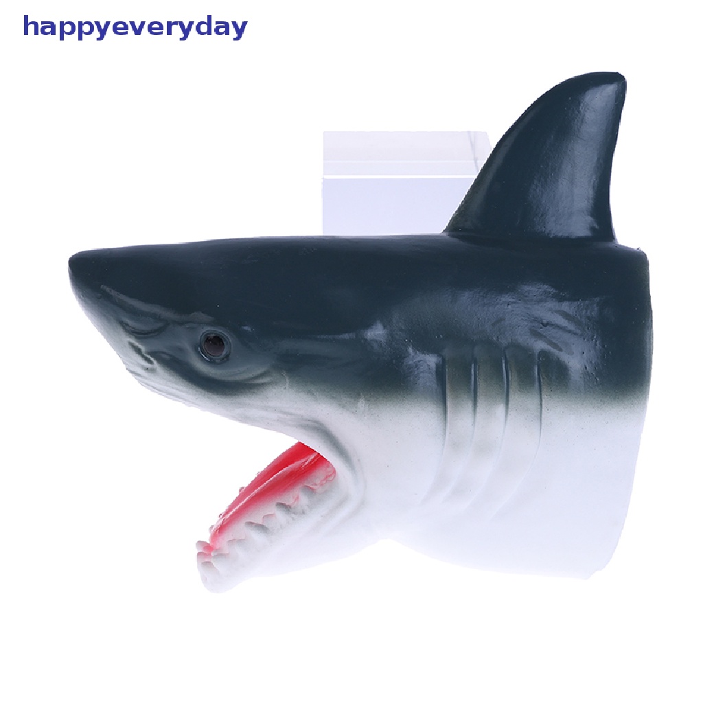 [happy] Shark Arm Glove Mainan Wayang Tangan Karet Lembut Shark Glove Mainan Interaktif  [ID] Baju Kaos Distro Pria Wanita Lengan Panjang [ID]