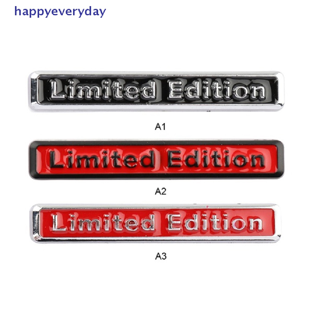 [happy] 3d Metal Chrome Limited Edition Auto Stiker Mobil Badge Decal Emblem Motor [ID]