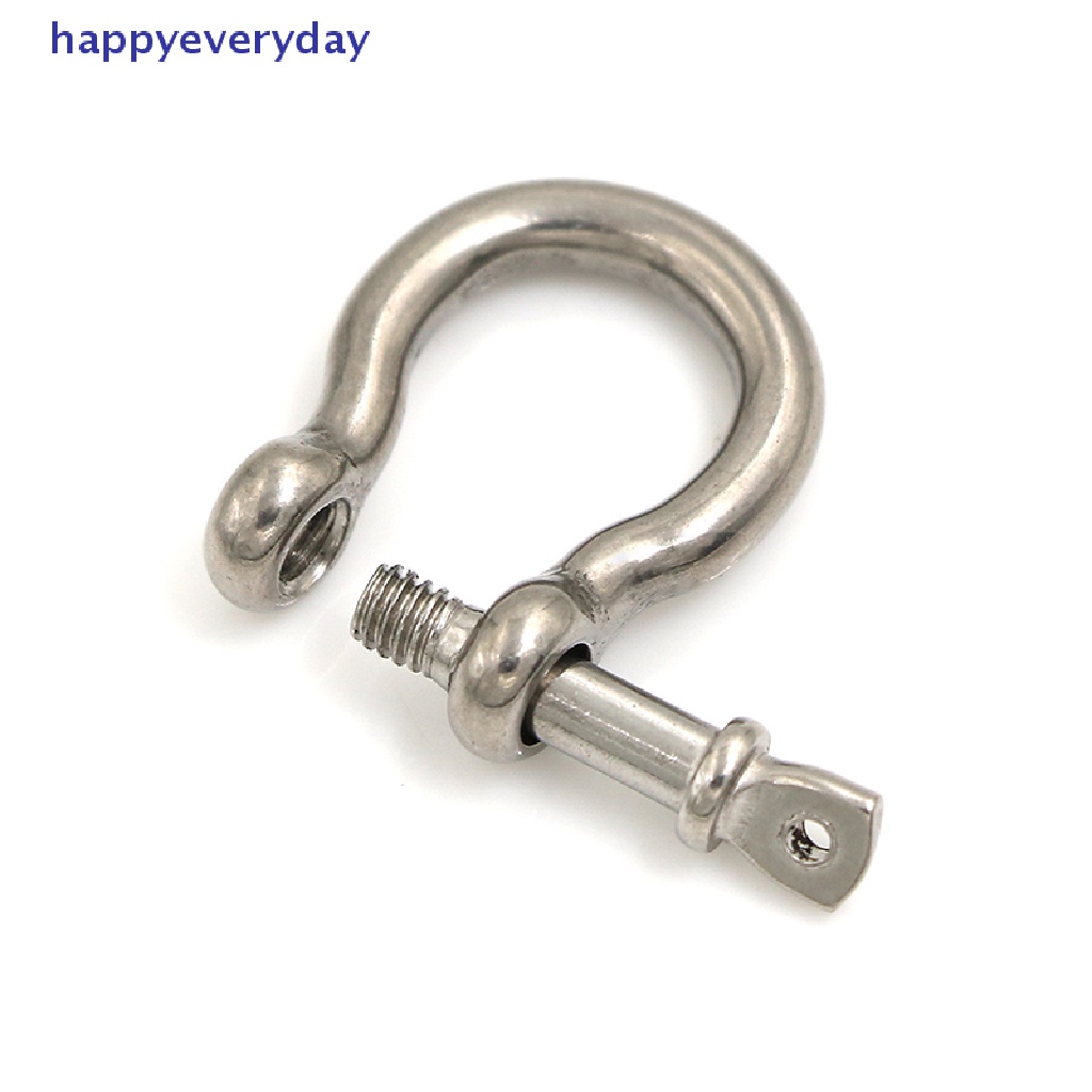 [Selamat] 5pcs m4 304stainless shackle steel screw pin shackle Rigging [ID]