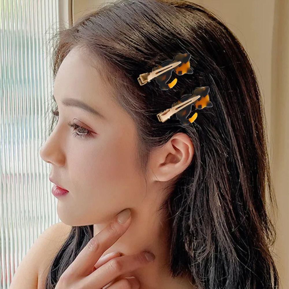 Needway Klip Rambut Asetat Aksesoris Rambut Hadiah Elegan Untuk Anak Perempuan Ins Hair Clip Ada Lipatan Hiasan Kepala Fashion Hiasan Kepala Korea Jepit Tidak Tekuk Wanita Duckbill Clips