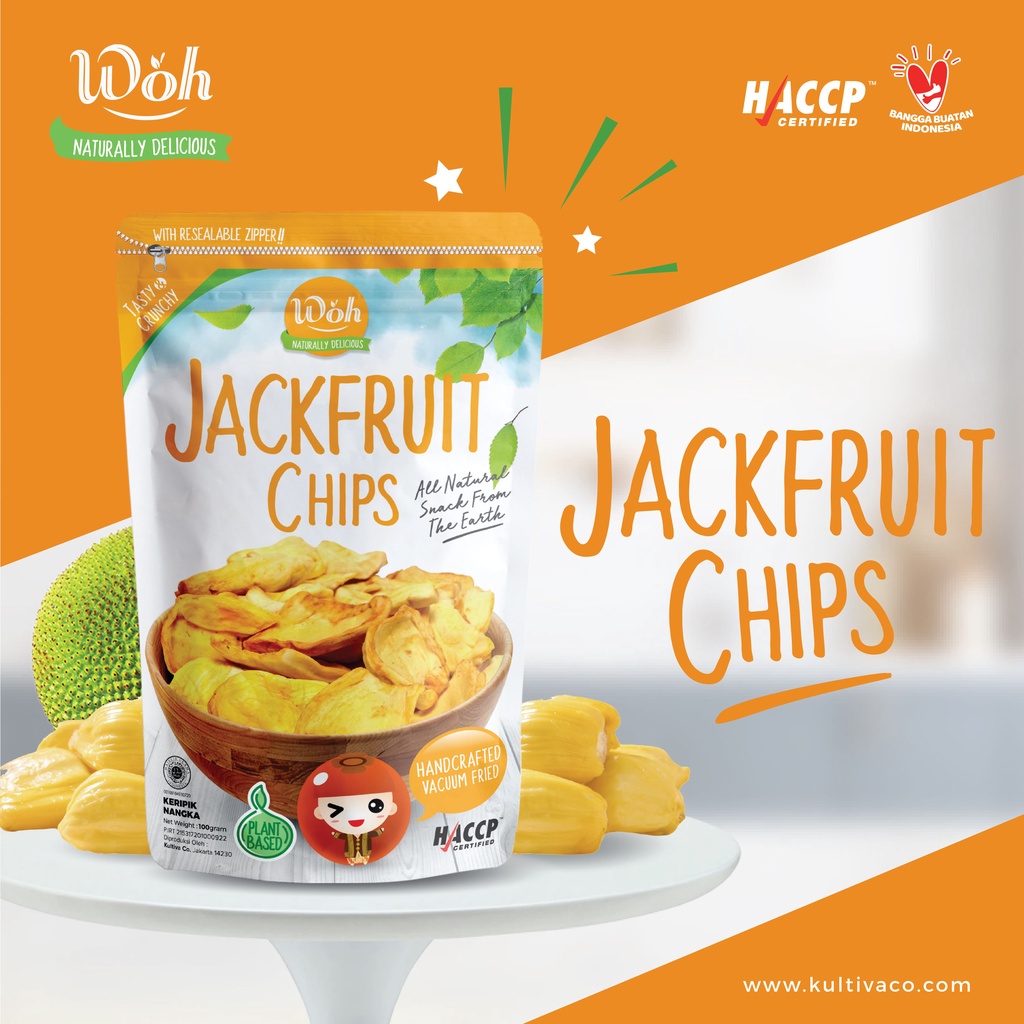 

Woh Keripik Nangka (Jackfruit Chips), Snack Buah, Cemilan Buah 100gr Enak