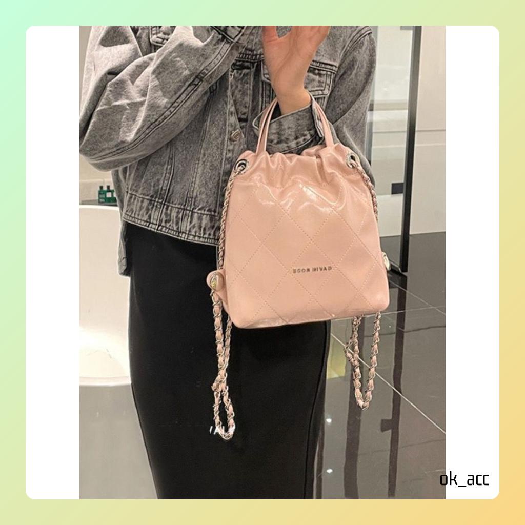 BARU Tas Selempang Kulit Wanita Rantai Messenger Luxury Mini Bag FT68 kulit leather size 23.5 x 11 x 17 cm
