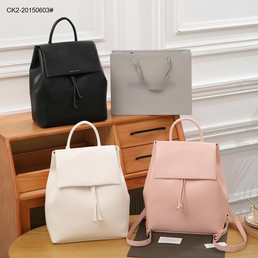 Kr Tas Ransel CK2-20150603 Front Flap Backpack Semi Premium Leather 29cm Wanita