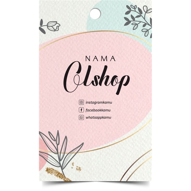 40 Desain Hangtag Olshop CorelDraw v24