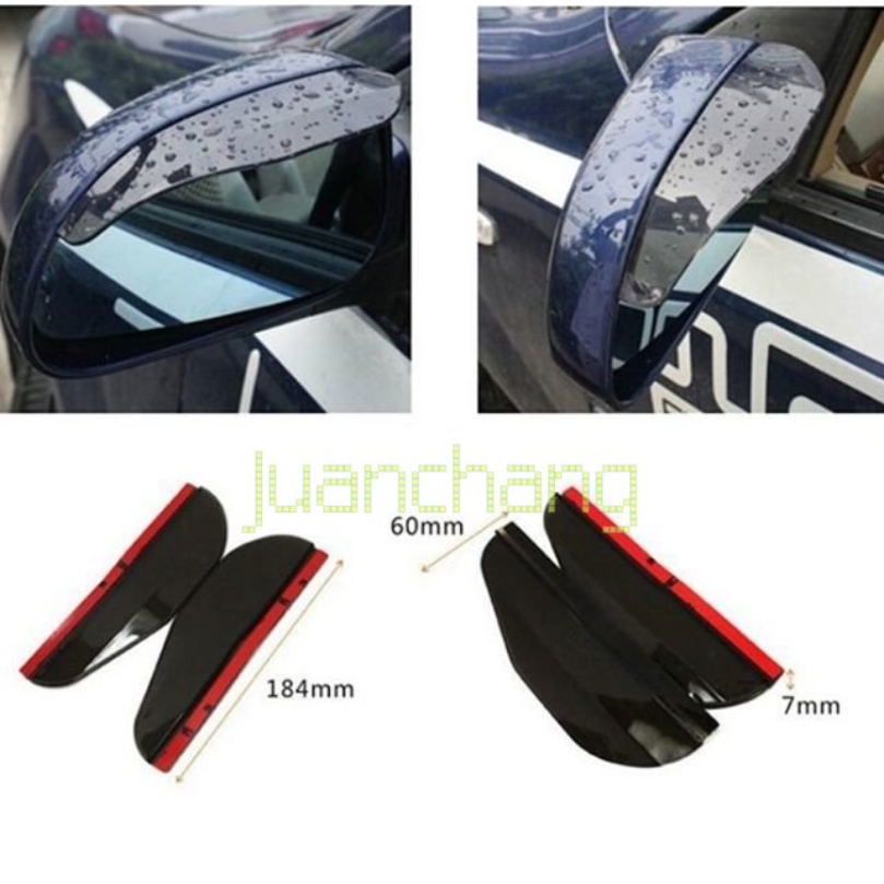 2pcs Kaca Spion Mobil Hujan Pelindung Alis Rain Cover Kaca Spion Mobil Sun Visor Shade Rain Shield Alis Universal