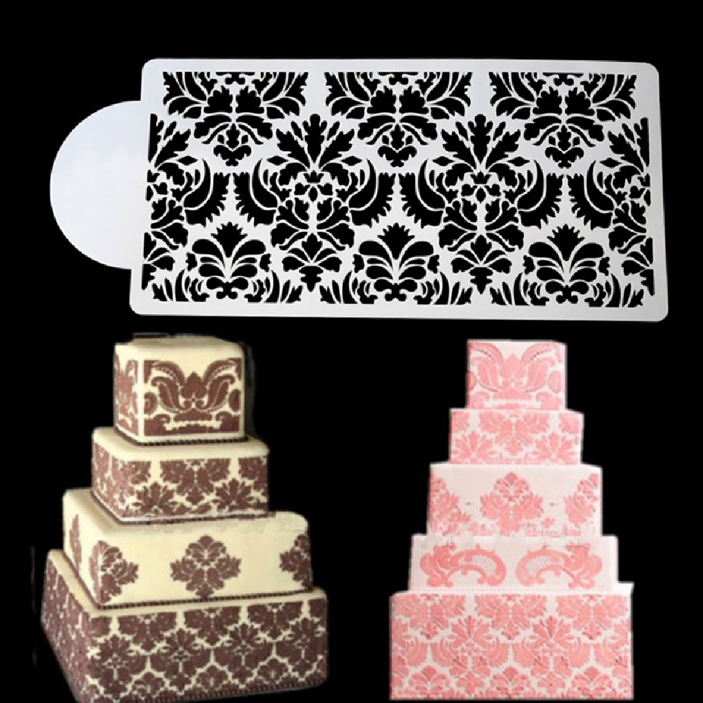 Ggg Set Stensil Kue Renda Princess cake Craft Stencils cake Border decorag Stensil Kue ID