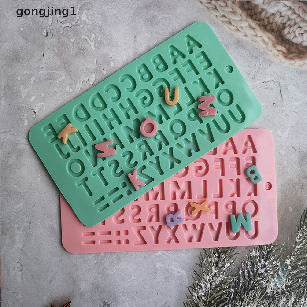 Ggg 1Pc Cetakan Silikon Coklat Huruf Alfabet Inggris Alphabet Cookie Cake Mold ID