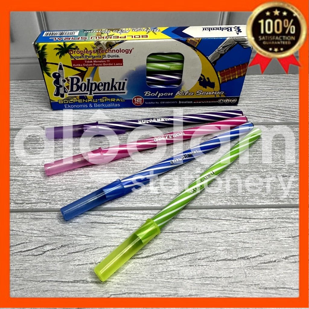 

NEW✔ SELUSIN ( 12 PCS ) Pulpen Lilin Bolpenku Bolpen Lilin Bolpenku