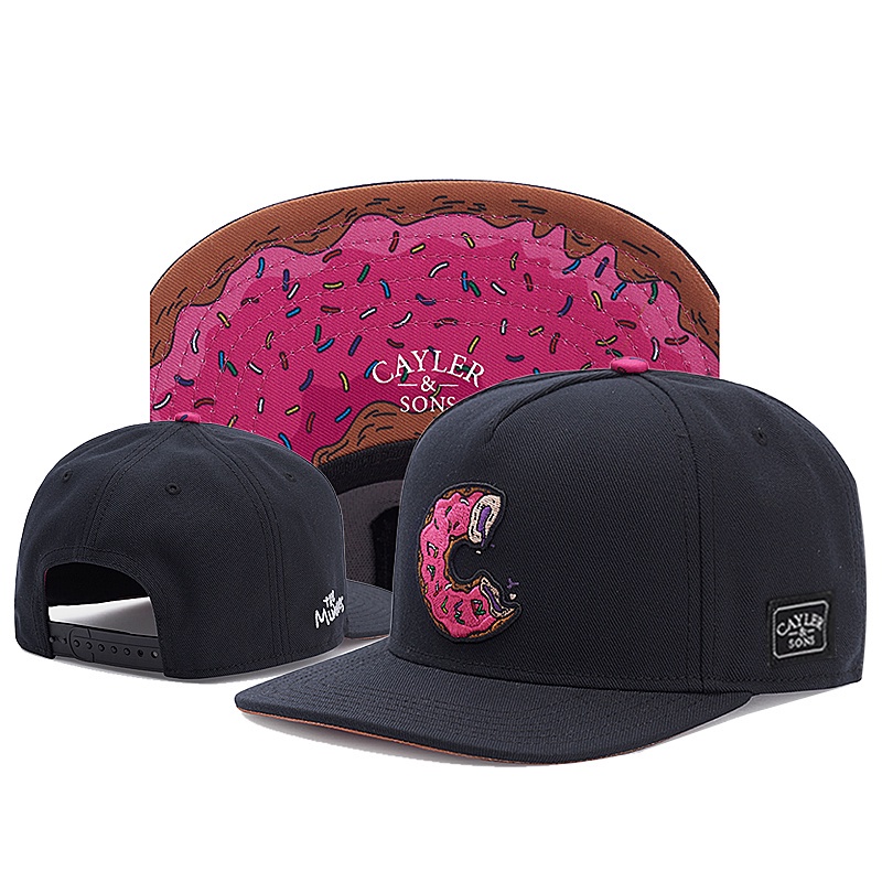 Topi Cayler &amp; Sons Hip Hop Gaya Ganda Street Fashion Untuk Wanita Pria Topi Matahari Yang Dapat Disesuaikan Flat Brim cap