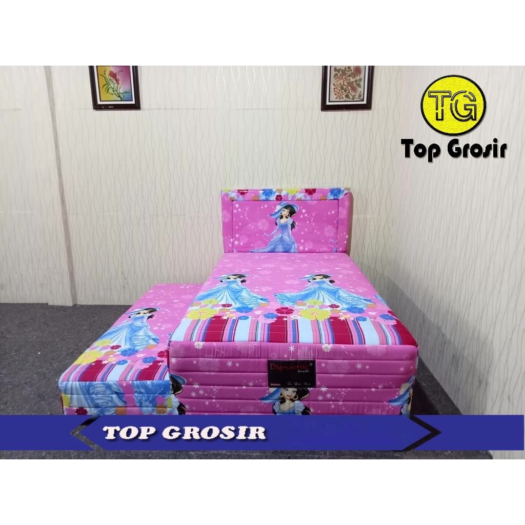 Bedsorong kasur springbed sorong springbed anak motif PRINCES ukuran 100/120 MATRACO kuningan
