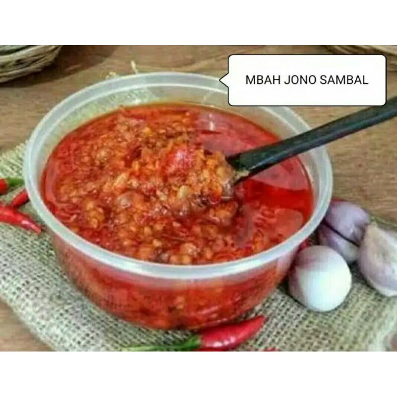 

TERMURAH,Sambal/Sambel Bawang MBAH JONO,150g.promo beli 3 gratis 1