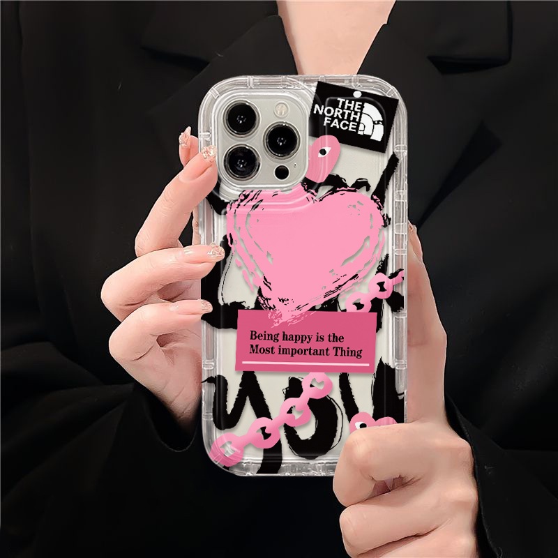 IPHONE Lembut Casing Transparan Kompatibel Untuk Iphone14 12 13 11 Pro Max XS XR X8 +7Plus Cinta Casing Ponsel TPU Silikon Shockproof Cover Pelindung