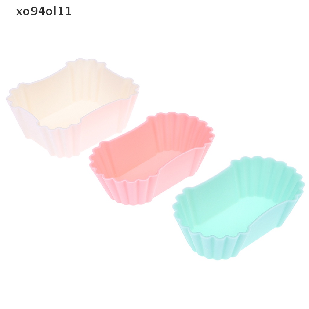 Xo 3Pcs Bento Divider Cup Liner Kotak Makan Makanan Lembut Silikon Onigiri Aksesoris OL