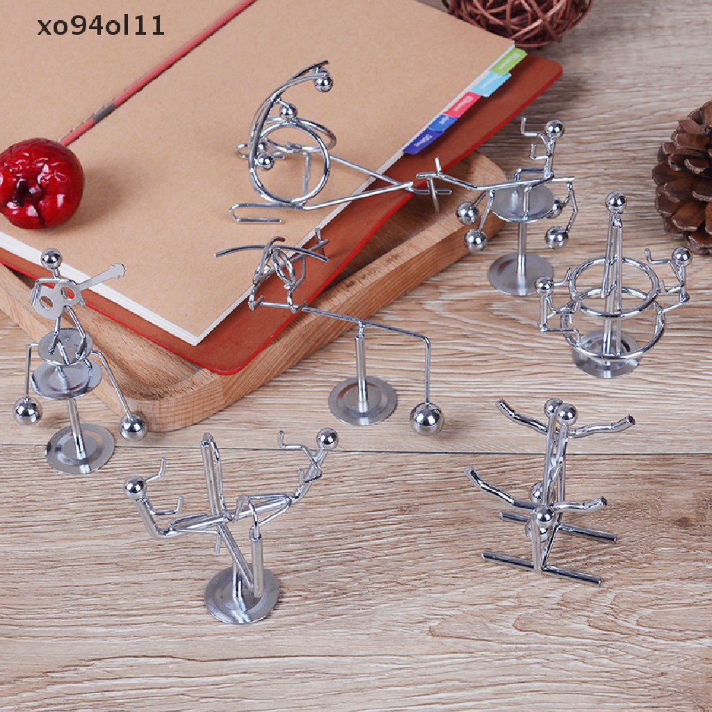 Xo Mini Newton cradle balance balls Fisika Klasik Sains fun desk Mainan Kantor OL