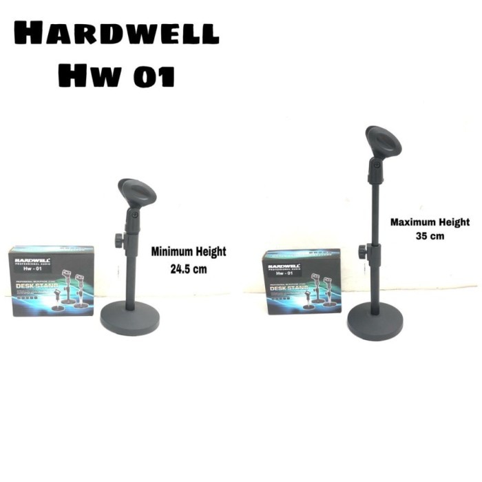 Stand Mic Meja Hardwell HW 01 HW01 HW-01 Original