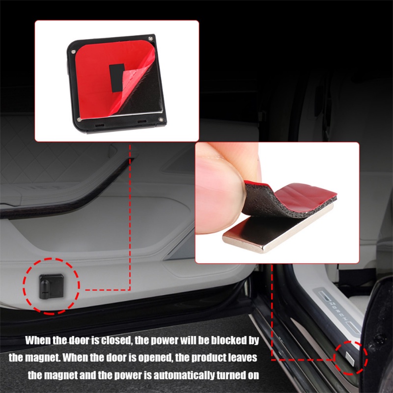 Dekorasi Pintu Mobil Led HD Proyektor Lampu Wireless Welcome Lampu Untuk MG ZS HS 4mg4 Mulan EP MG5 MG6 Gs5 6 GT 2022 2023