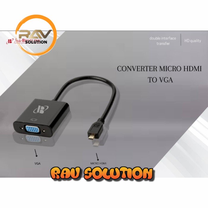 converter micro hdmi to vga / micro hdmi to vga converter / micro hdmi - SET A