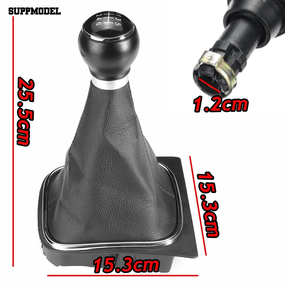 Suppmodel 5per6speed Gear Shift Knob Boot Gaiter Cover Untuk Golf Jetta MK5 MK6 2005-2014