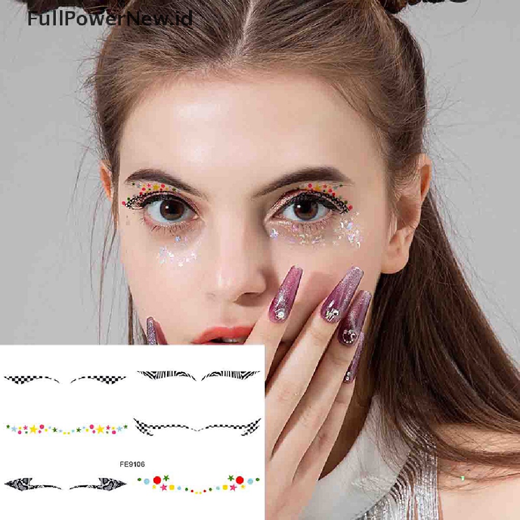 Power Creative Tattoo Jewelry Masquerade Eyes Beauty Makeup Stiker Alat Makeup Mata ID