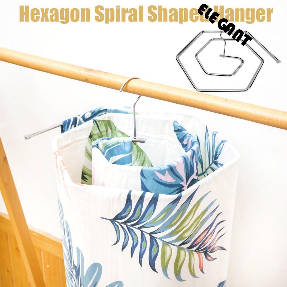 [Elegan] Gantungan Sprei Hexagon Stainless Steel Outdoor Menghemat Ruang Gantungan Balkon