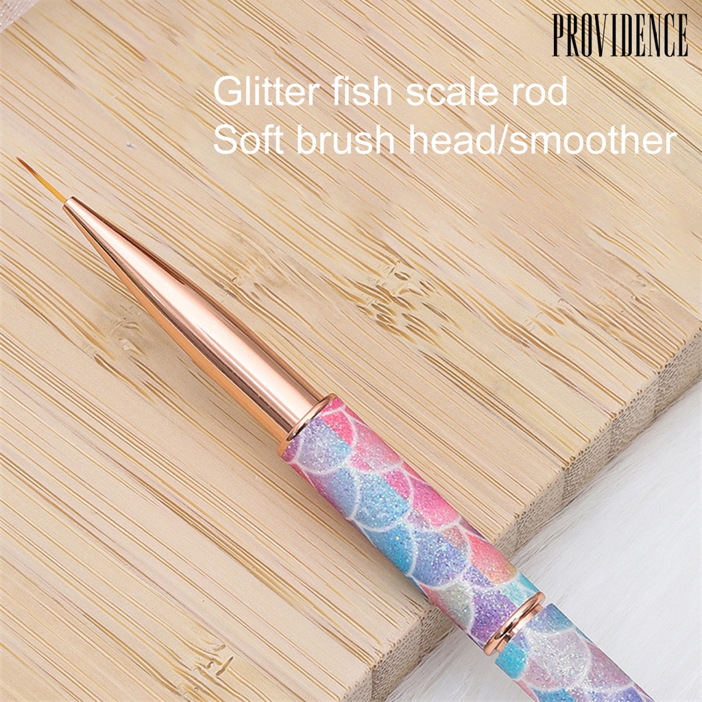 Providence Nail Art Liner Halus Menggambar Bulu Lembut Fleksibel Nib DIY Ultra-Halus Batang Sisik Ikan Manicure Drawing Painting Pen Nail Salon Supply