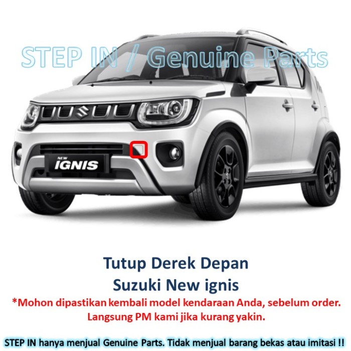 Tutup Derek Bemper Depan Suzuki NEW IGNIS Cover bumper towing hook ORI baru original genuine
