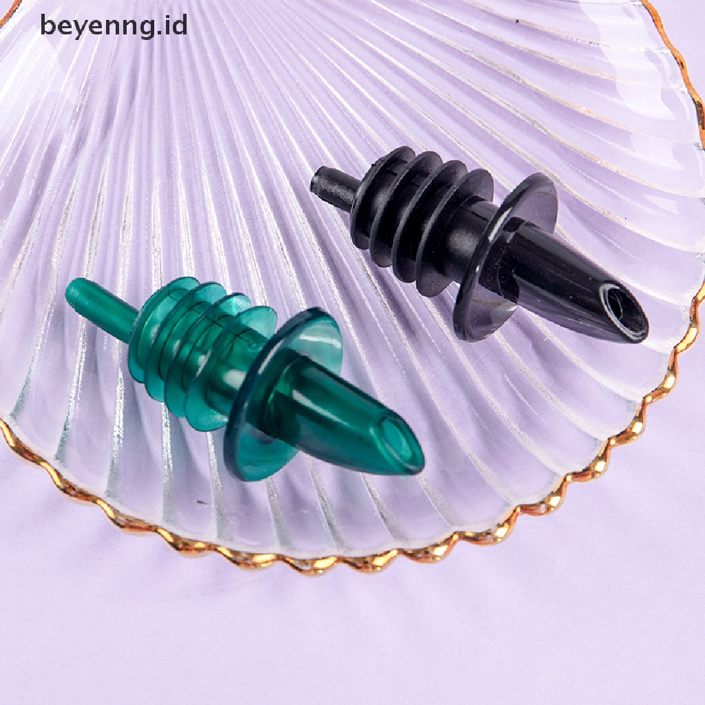 Beyen 10pcs Plastik Minuman Keras Gratis Flow Bar Wine Bottle Pourer Pour Spout Stopper ID