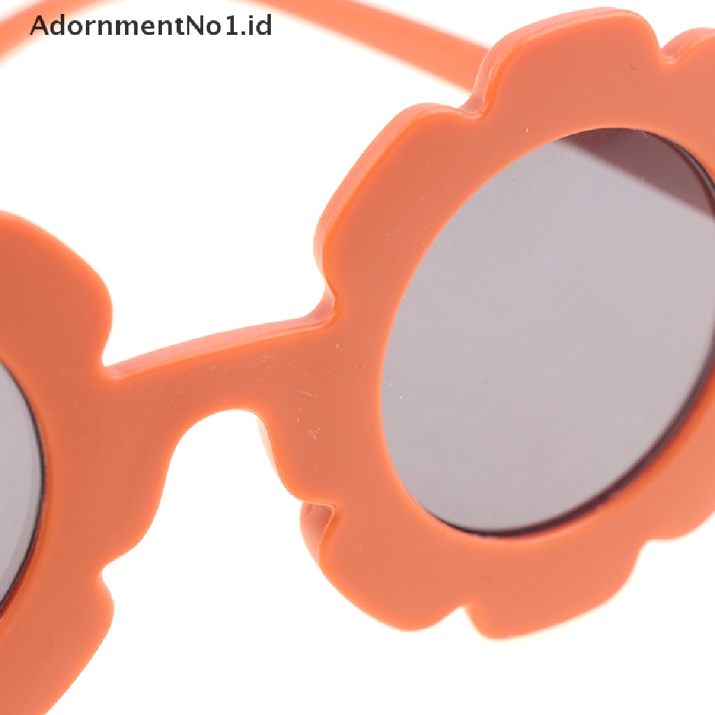 [AdornmentNo1] New Sun Flower Round Cute kids sunglasses UV400 Untuk Anak Laki-Laki Perempuan [ID]