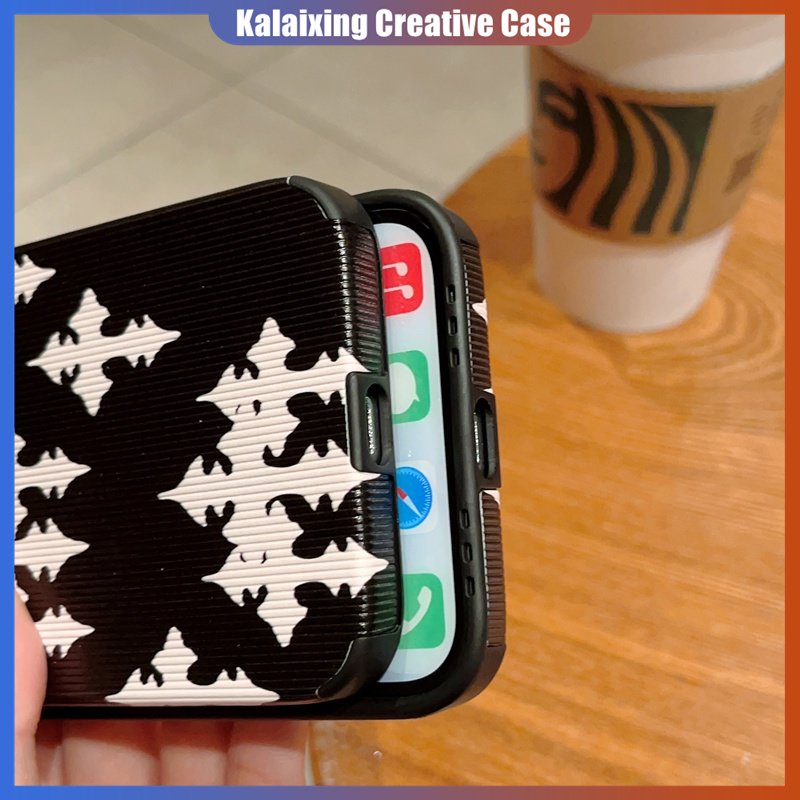 IPHONE Casing Ponsel Bahan Kulit Gaya Tren Eropa Dan Amerika Untuk Iphone14 ProMax 14Plus 11 12 13 Pro Max Xs XR Xs Max7 8 Plus Square Soft Back Cover