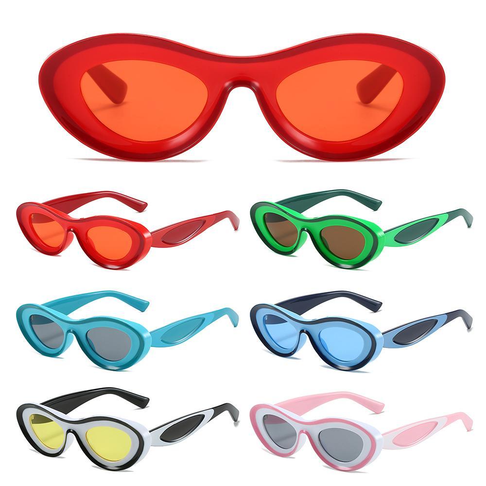 Kacamata Mata Kucing Nanas UV400 Cekung Eyewear Oval Sun Glasses