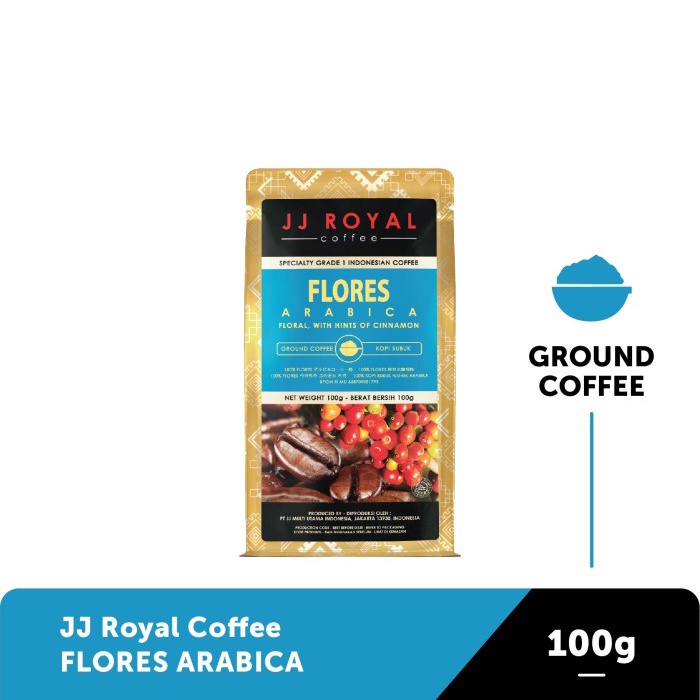 

Coffee/Kopi JJ Royal Flores Arabica Ground Bag 100g