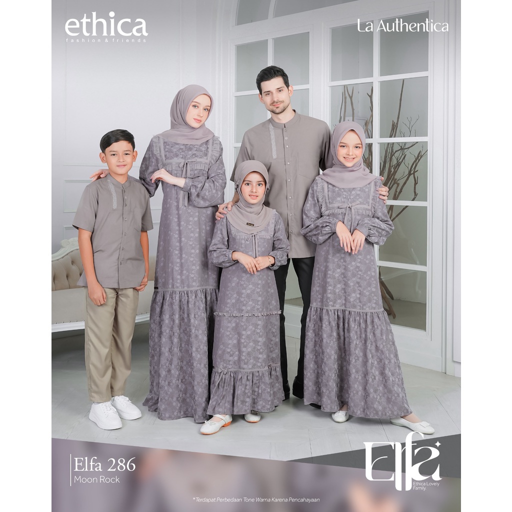 Gamis Anak Ethica / Kagumi Kids -286 Moon Rock / Fashion Muslim