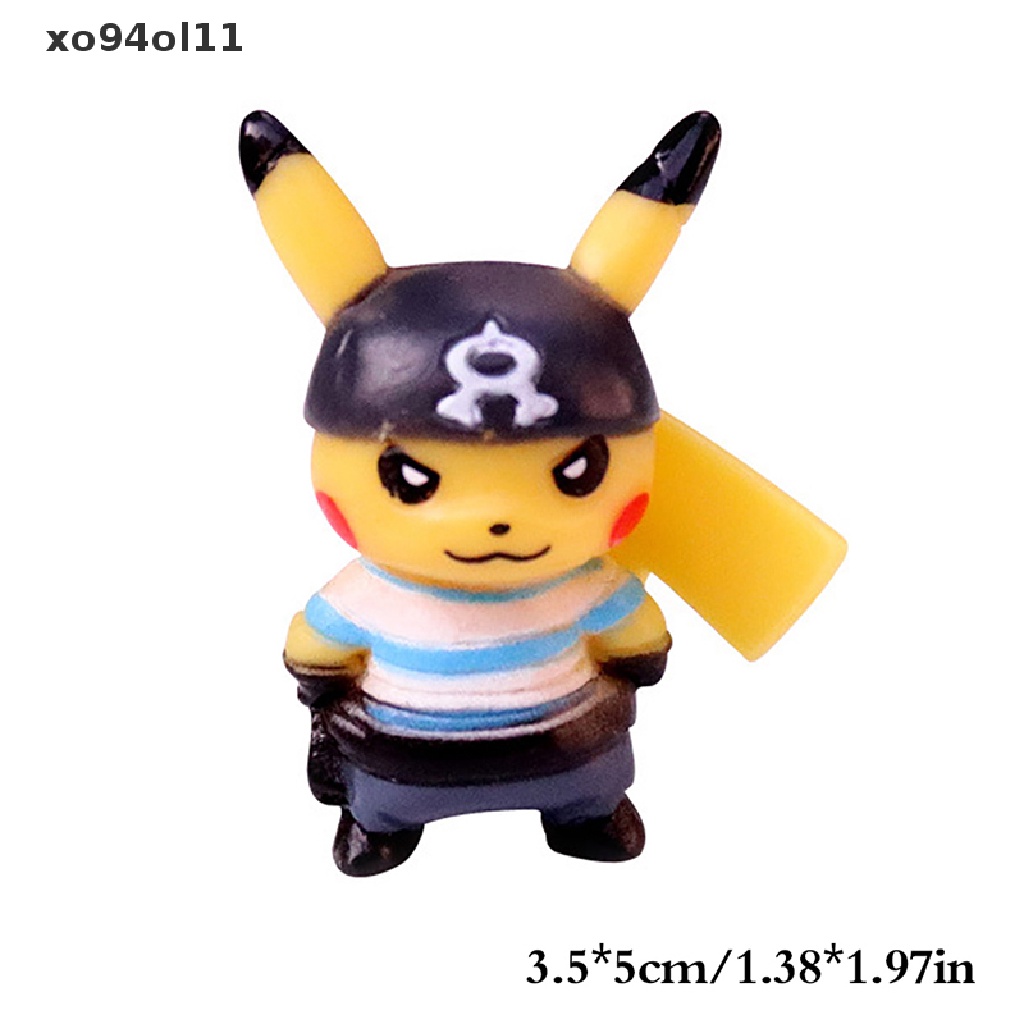 Xo Pokemon Action Figure Mainan Set Boneka Mainan Kartun Mini Pikachu Anime Model Toy OL