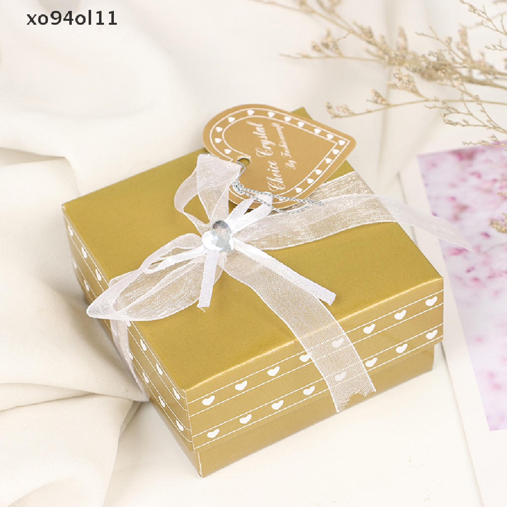 Xo Gold Stand Crystal World Globe Perlengkapan Rumah Tangga Brithday Gift Dengan Kotak Hias OL