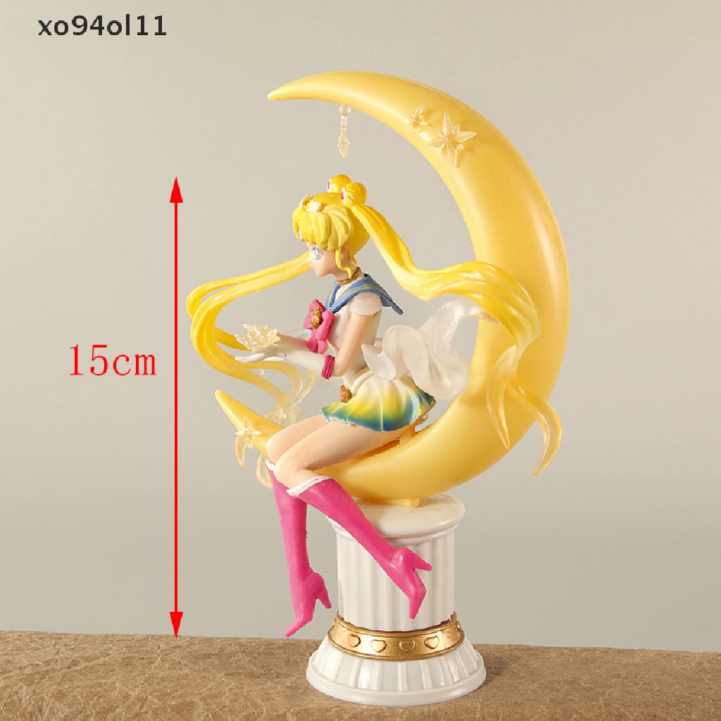 Xo 15cm Anime Tsukino Usagi Sailor Moon Bulan Hare Sailor Moon Mainan Karakter Kartun OL