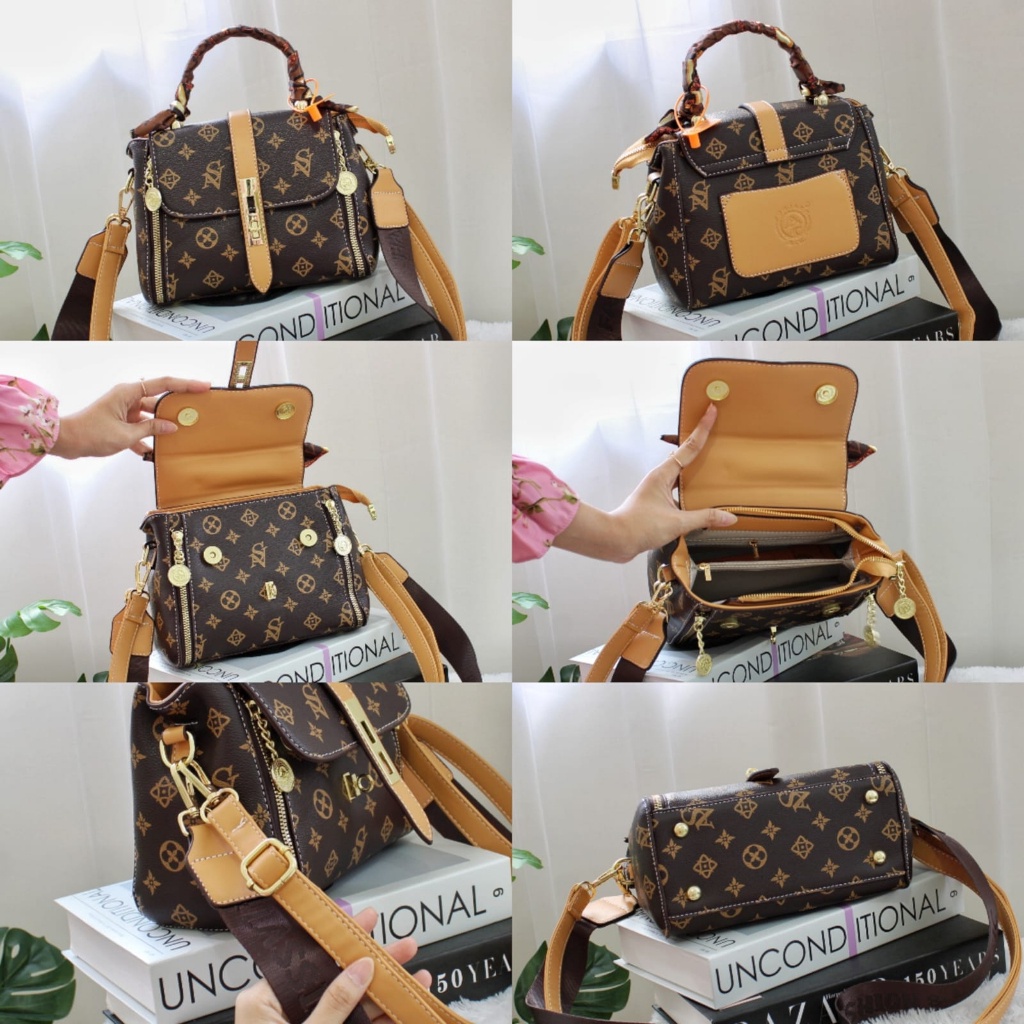 Tas Selempang Premium Foxjazz Dapat Paperbag Certificate Tas HandBag Wanita Import Slingbag Wanita Tas Import Wanita GO7907