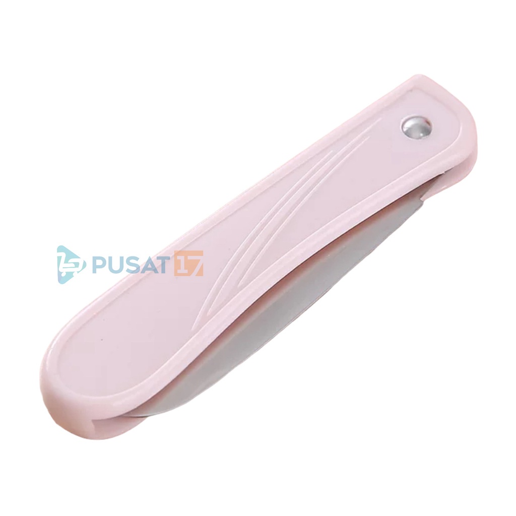 PISAU KUPAS BUAH LIPAT STAINLESS PISAU DAPUR SAYUR LIPAT PISAU PENGUPAS PEMOTONG BUAH TRAVEL PEELER