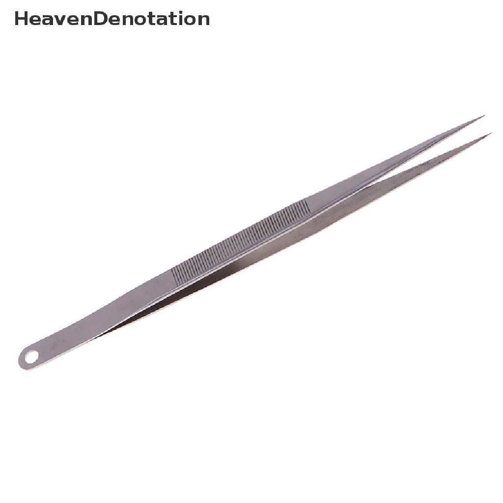 [HeavenDenotation] 7 &quot;18cm Panjang stainless steel Elektronik Ujung Runcing Pinset Lurus forceps HDV